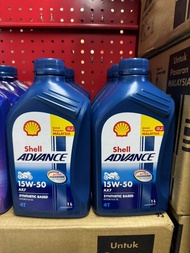 (100% Original Shell Malaysia)Shell Advance 4T AX7 15W-50 Advance AX7 4T- MINYAK 4T MOTOSIKAL