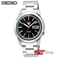 Seiko 5 นาฬิกาผู้ชาย สายสแตนเลส Automatic รุ่น  SNKE53K1  (หน้าปัดสีดำ)
