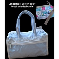 LeSportsac Mini Duffle Boston Bag + wristlet bundle