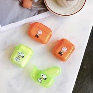 6656 SNOOPY 史努比查理蘋果APPLE AIRPODS PRO 第一二三代無線藍牙耳機防摔硅膠保護套