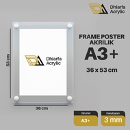 A3+ Acrylic Poster Frame / Wall Poster Frame / 3mm Thick Acrylic Menu Display