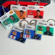 F1 Rider Picture Keychain, Leclerc, Lewis, Norris, Verstappen, F1 Backpack Ornaments