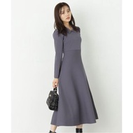 多買多折💕全新日本Proportion Body Dressing灰紫色有領OL針織連身裙 (G2000, Playlord, Noela, Rope Picnic) Grey Purple One-