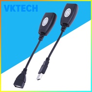 [Vktech] USB To RJ45 Extender Up To 150ft USB To RJ45 Ethernet Adapter Support Cat5/RJ45/Cat6 Patch 