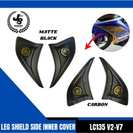 LC135 NEW V2 V3 V4 V5 V6 V7 LEG SHIELD SIDE INNER COVER WITH YAMAHA EMBLEM LOGO
