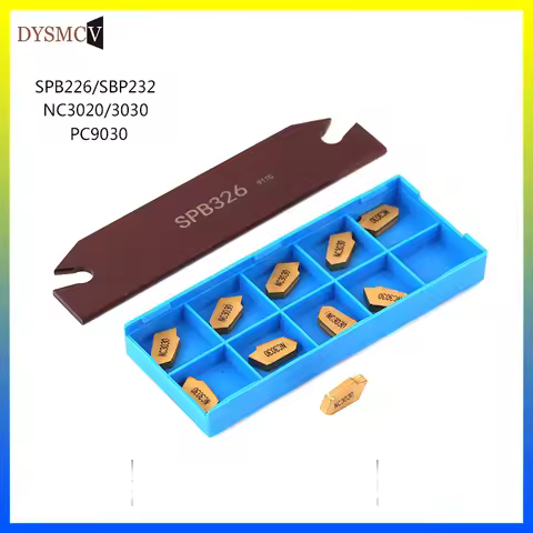 1 pcs SPB226 SPB232 and 10 pcs SP200 NC3020 PC3020 CNC lathe slot grooving and parting knife blades 