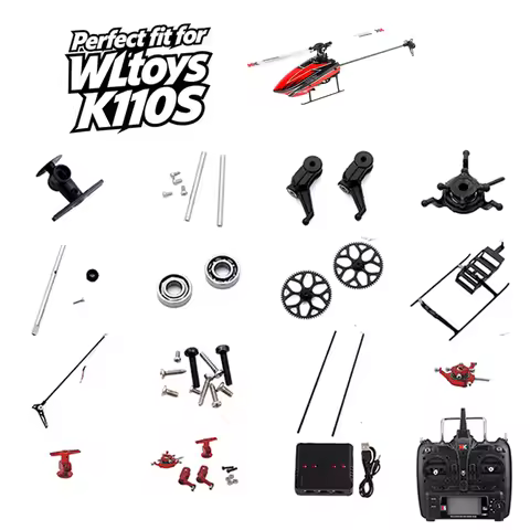 Original WLtoys XK K100 K110 K110S Transmitter 2.4G 6CH 3D 6G RC Helicopter Remote Control Official 