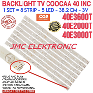 BACKLIGHT TV LED COOCAA 40 INCH 40E2000T 40E3000T 40E3600T 40E2000 40E3000 40E3600