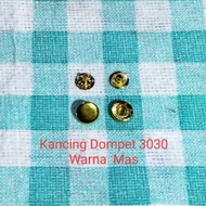 Snap Button 12mm Gold Wallet Button/
