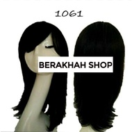 PROMO 1061 Wig100 Rambut Asli - Original Wig Rambut Wanita Bisa Dicuci