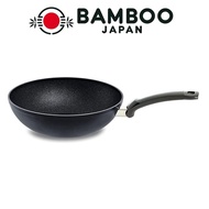 Fissler Adamant Wok 28cm, a Chinese pan, is gas and IH compatible and free from harmful substances f