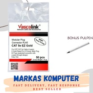 Bps - Vascolink Utp Cat5 Gold Ez Rj45 Connector Anti-Fail Cat 5E Cat 5 50Pcs