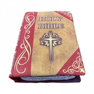 The Holy Bible Pillow Plush- Book Shape, Openable, Cozy Faith Bible Pillow Christian Bible Verse Pil