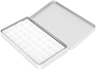 STOBOK 1 Set Metal Serving Tray Black Paint Allergy Bracelets for Kids Convenient Watercolor Pan Multi-function Paint Tin Travel Wrought Iron White Watercolor Paints Portable