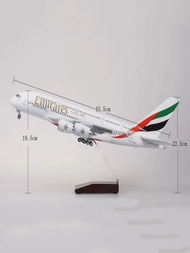 cod Airplane model 46CM Airplane Airbus Resin Aircraft Model Emirates Airbus A380 Resin Airplane Mod