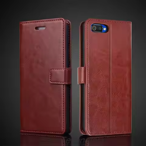 Card Holder Leather Case for OPPO A1K Pu Leather Flip Cover Retro Wallet Phone Case OPPO A1K Busines