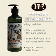 [JYE] Ocean Pet Shampoo | Pet Flea and Tick Shampoo | Pet Conditioner Shampoo | 500ml