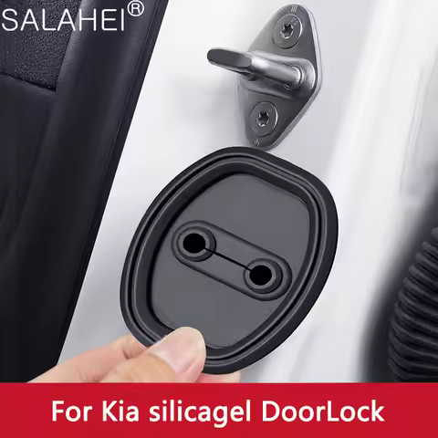 4pcs /set Car Door Mute Damping Cushion Silicone Car Door Lock Buckle Cover For Kia Sedona K5 PHEV K