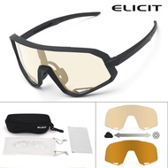 【ELICIT】UV Protection Sunglasses Photochromic Lens Unisex Stylish Outdoor Activities Running Fishing