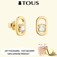 TOUS  Gold Plated Earrings mother-of-pearl TOUS Camille Valentine's Day Anniversary Jewelry