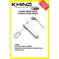 Khind Hand Mixer 6 Speed with Turbo HM360