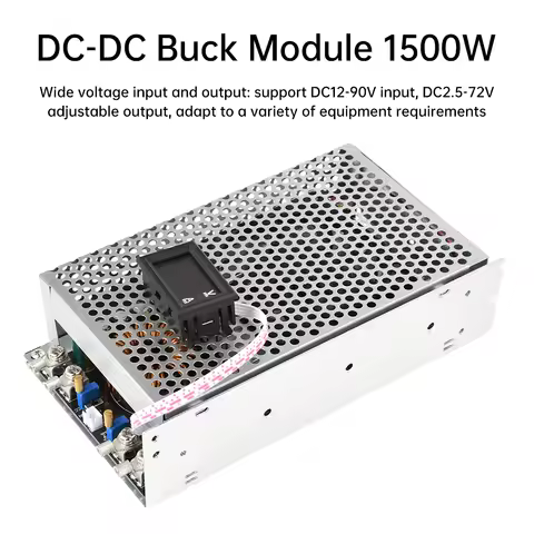 1500W 50A Adjustable Step Down Module DC 15V-90V to DC 2.5V-72V Buck Converter Wide Voltage Stabiliz