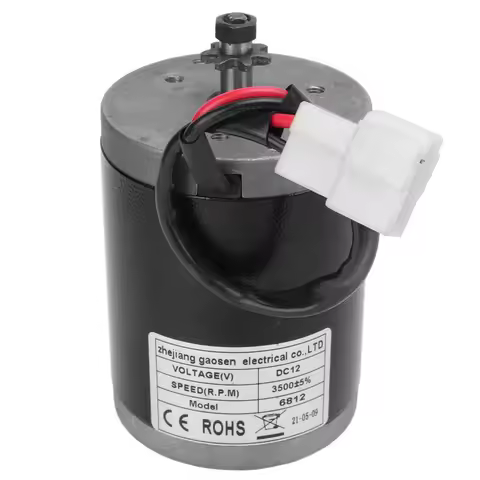 MY6812 Motor DC 12V 100W Sturdy Durable Aluminium 3550RPM High Speed Easy to Use Electric Scooter Mo