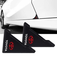 2PCS Car Door Corner Cover Bumper Protector Anti-Scratch Sticker For Toyota TRD VIOS Avensis Hilux C