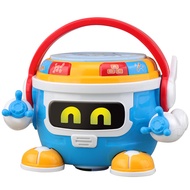 ของเล่นเด็กกลองตีด้วยมือปริศนาหุ่นยนต์ไฟฟ้ามัลติฟังก์ชั่นกลองกลองทารกของเล่นเด็กเล็กเด็กอายุ1-3ปี