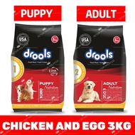 DROOLS DAILY NUTRITION CHICKEN AND EGG 3KG DOG FOOD (PUPPY/ADULT)
