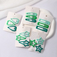 3pcs/15pcs Set Pink Hair Clips, Heart & Star Shape BB Clips, Gradient Matt Bangs Side Clips For Wome