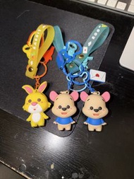 一共三隻 HEROCROSS 小熊維尼家族系列鎖匙扣
