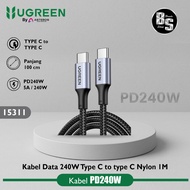 UGREEN PD240W / 5A Data Cable C to C 15311 Nylon 1M 240W 100W 60W