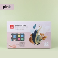 Rex TT 60 colors solid paint cake set Available DIY drawing stationery set for kids watercolor paint
