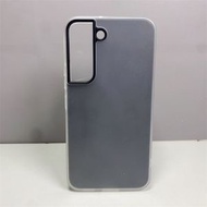 內地直送 - 適用Galaxy三星22手機殼果凍二合一全包邊防摔膚感簡約純色男女ins風磨砂殼高級矽膠情侶款-黑色 三星Galaxy S22