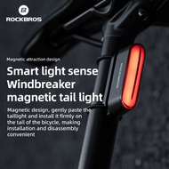 【MY Delivery】ROCKBROS Smart Light Bike Light Brake Sensing IPX6 Waterproof Magnetic MTB Road Bike li