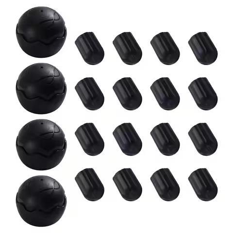 N96R For Helinox Camping Chair 4PCS Stabilizing Rubber Ball Feet Outdoor Chair Leg Cap Black