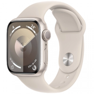 Apple - Watch Series 9 GPS 41mm 星光色鋁金屬錶殼 智能手錶 配星光色運動錶帶 M/L MR8U3ZP/A 香港行貨