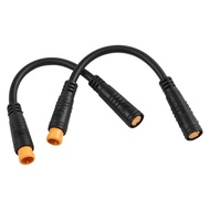 Ready Stock 2PCS 3Pin Thumb Shifter Conversion Cable M8 Waterproof Connector for E-bike Kit
