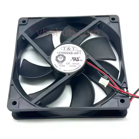 T&T 1225M24B-WF1 DC 24V 0.3A 120x120x25mm Server Cooling Fan