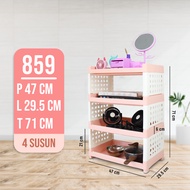 Rak Dapur Susun Dengan Roda Rak Susun Serbaguna 234Susun Dengan Roda