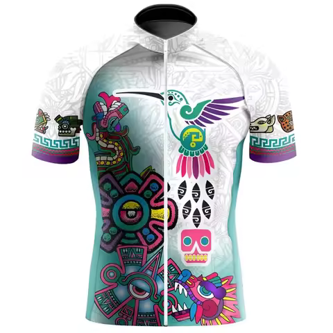 Mexico Cycling Jersey Short Sleeve Breathable Triathlon Bike Jersey Summer Cycling Clothing