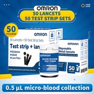 OMRON Strip Gula Darah 50 Strip Lancet Cek Gula Darah Akurat Praktis
