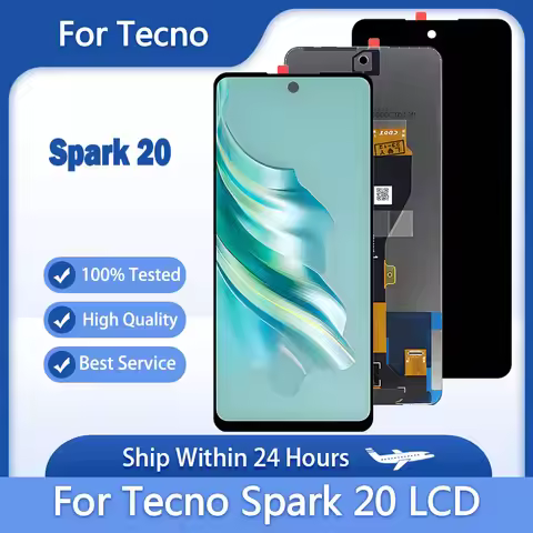 6.6" High Quality For Tecno Spark 20 KJ5 LCD display touch screen digitizer For Tecno Spark20 KJ5N L