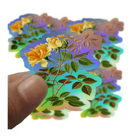 China Factory Shiny   Rainbow Sticker Hologram Vinyl