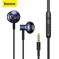 Baseus H19 Wired Earphones 6D Stereo Bass Headphone In-Ear 3.5mm Headset with MIC for Xiaomi Phones