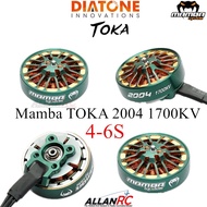DIATONE Mamba TOKA 2004 1700KV 4-6S Brushless Motor Green for 3.5inch~5inch RC FPV Racing Drone (1PC