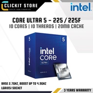 Intel Core Ultra 5 225 & 225F Processor + ASUS LGA1851 Motherboard Bundle | Up to 4.9GHz 20MB Cache
