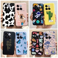 Xiaomi Mi 14 5G Phone Case cactus astronaut sunflower Pattern Soft Silicone Matte Slim Proective COVER for Xiaomi14 5G