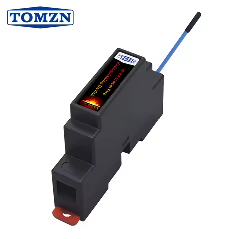 Hot TOMZN Din Rail Distribution Box/Cabinet Aerosol Fire Extinguishing 1P CO2 N2 Automatic For Car E